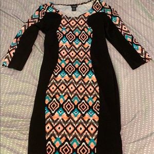 Mid-length fitted dress